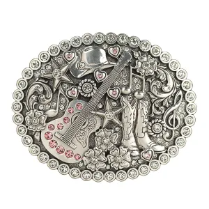 M&F Blazin Roxx Oval Western Music Buckle 37933