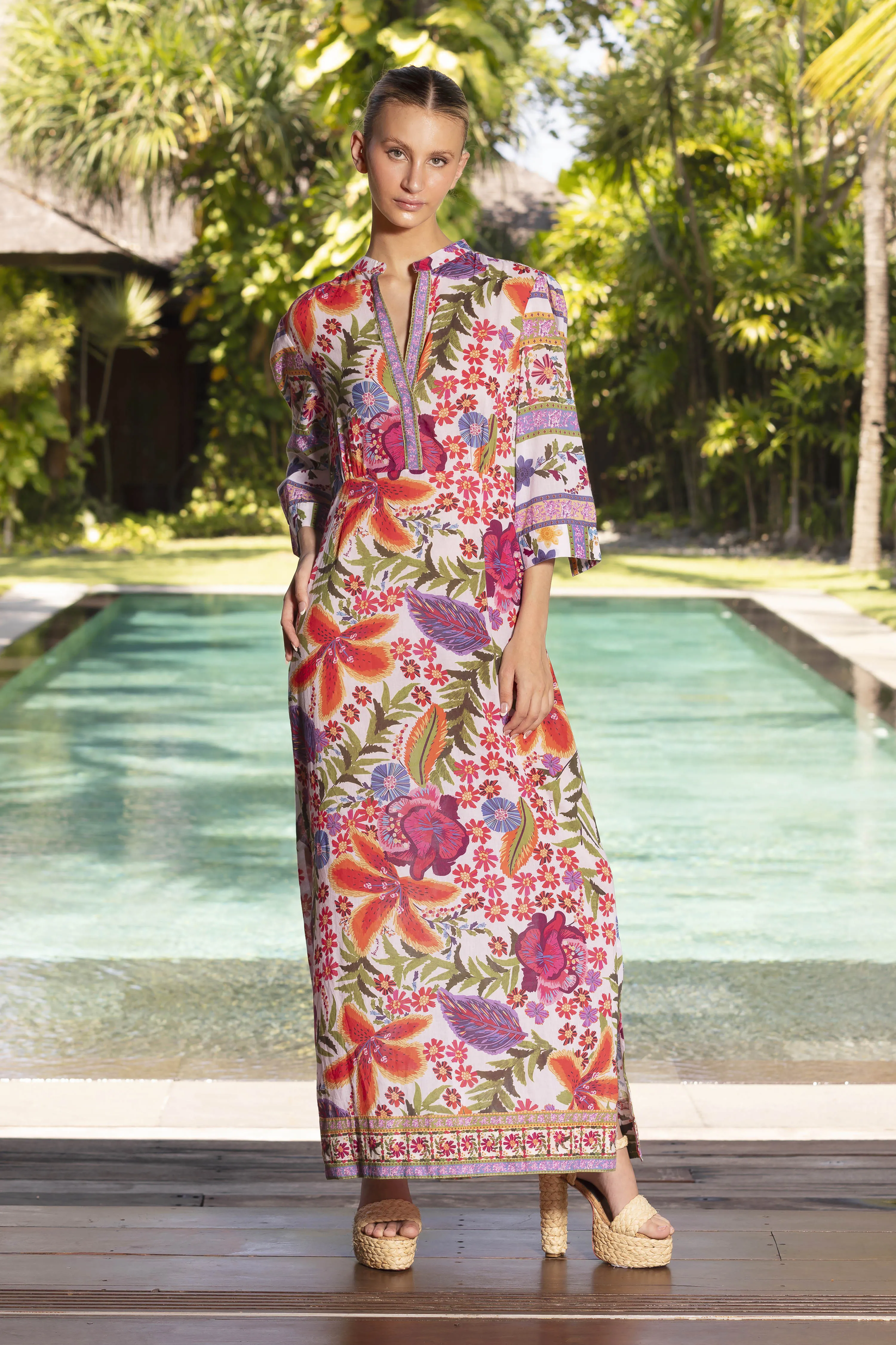 MARY COTTON TULLERIES MAXI