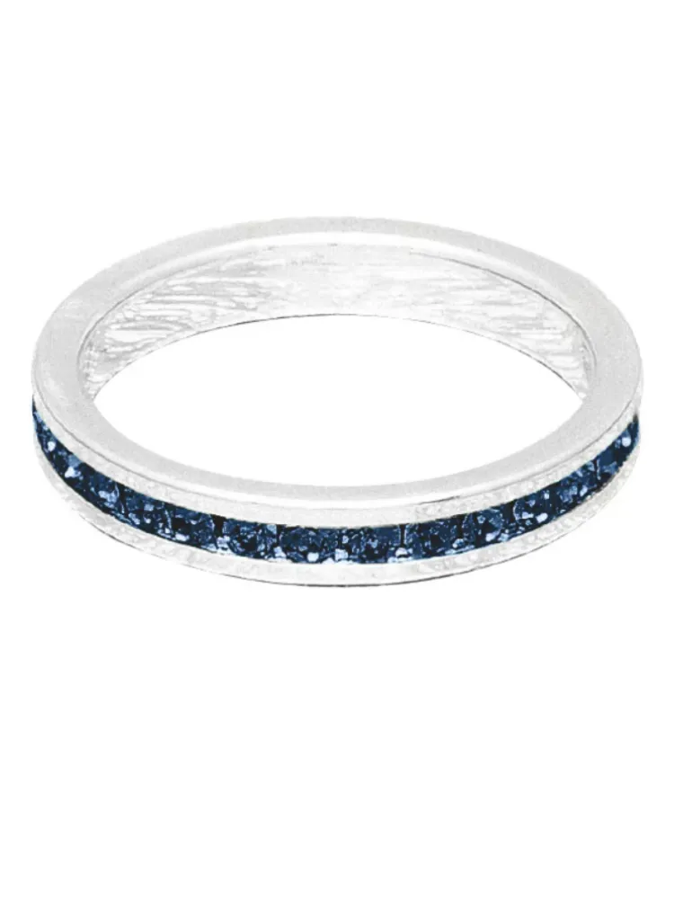 Maya J Birthstone Ring - Silver September