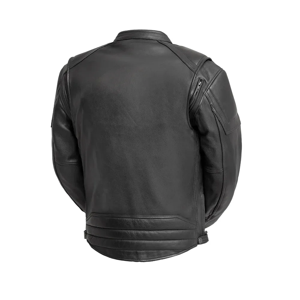 Men's Leather Motorcycle Jacket-Chaos