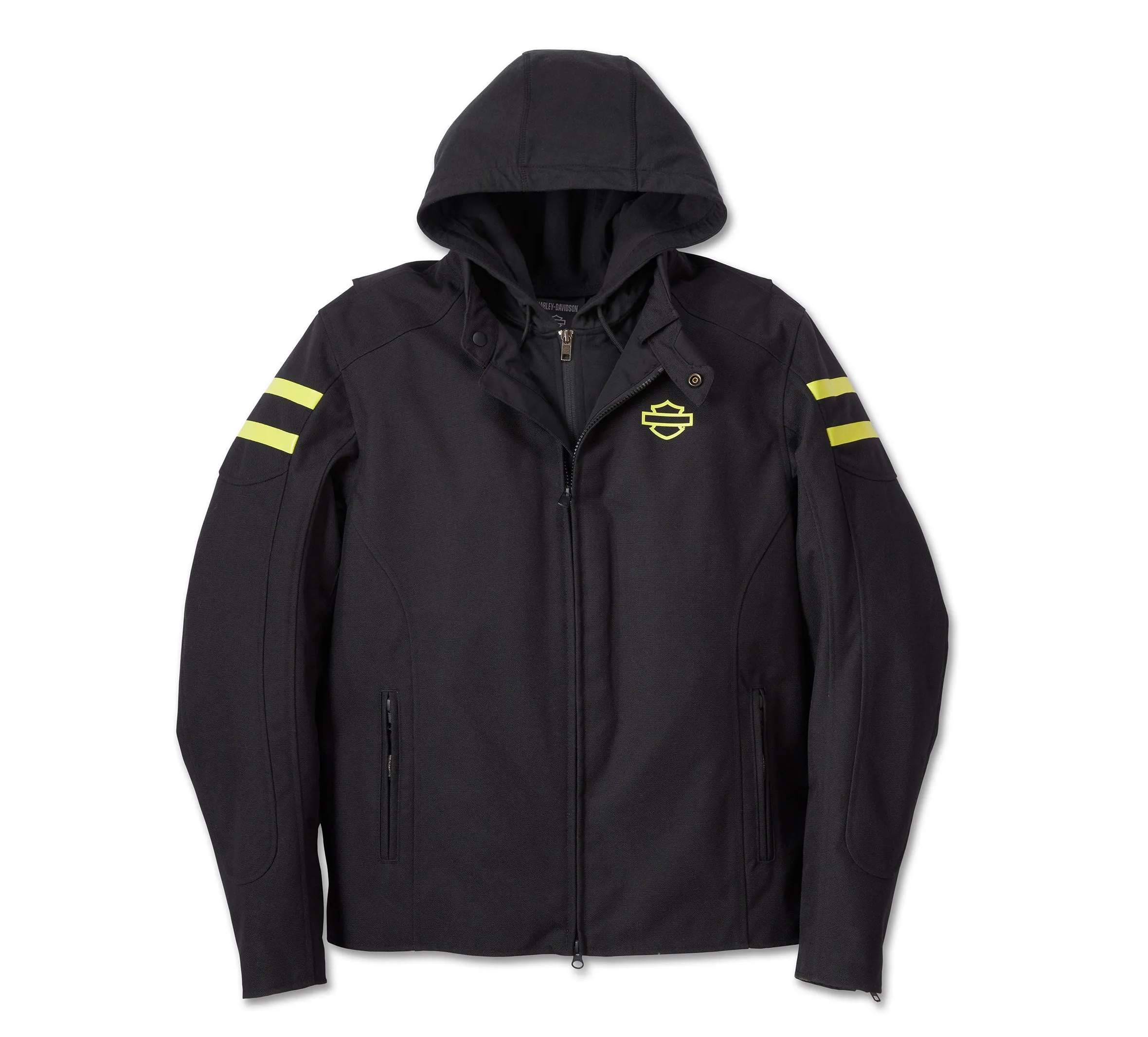 Men's Ovation 3-in-1 Textile Riding Jacket - Black Beauty & Wild Lime