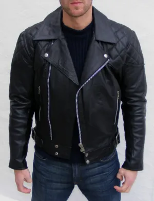 Men's Quilted Leather Brando Jacket