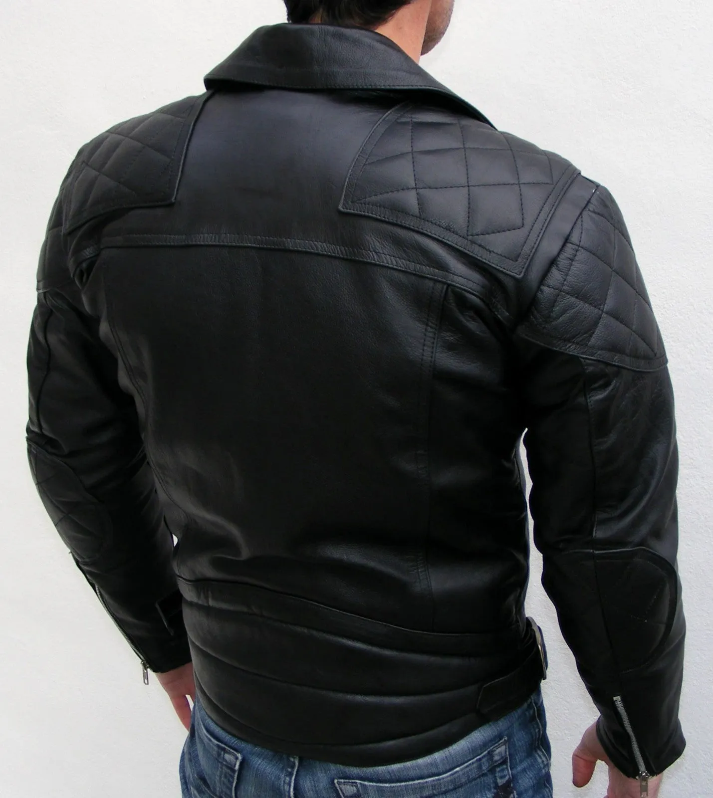 Men's Quilted Leather Brando Jacket