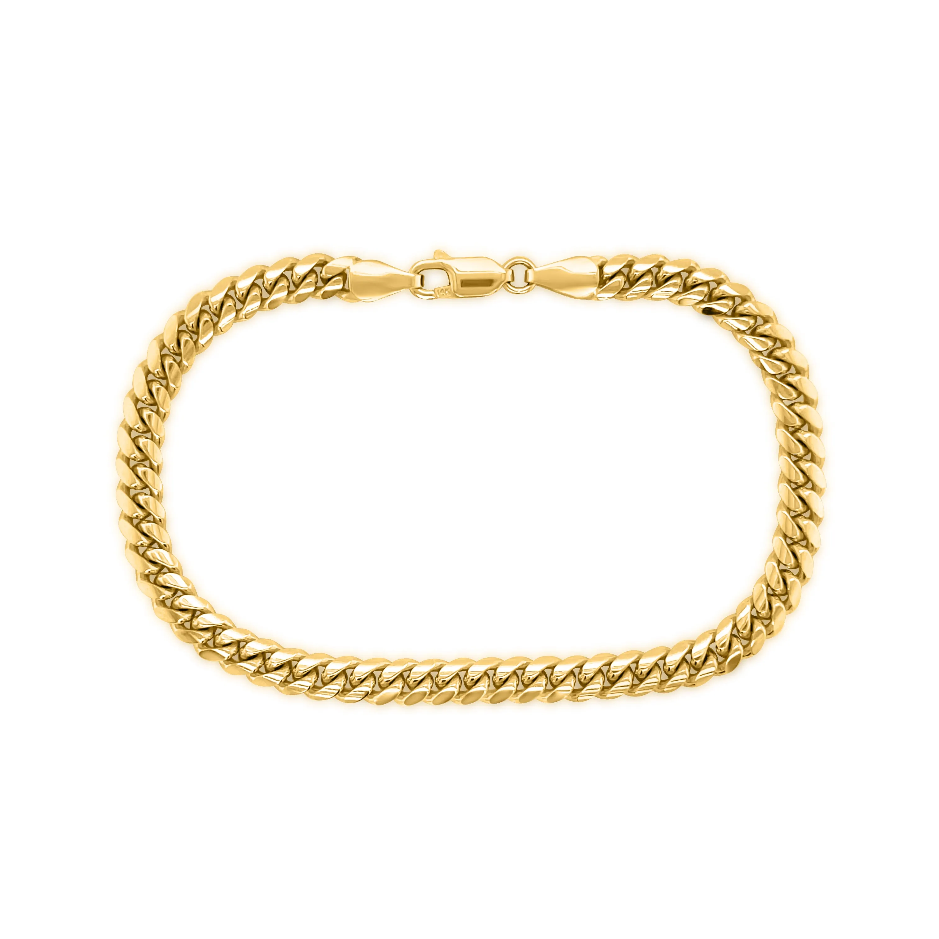Miami Cuban Bracelet in 14k Yellow Gold
