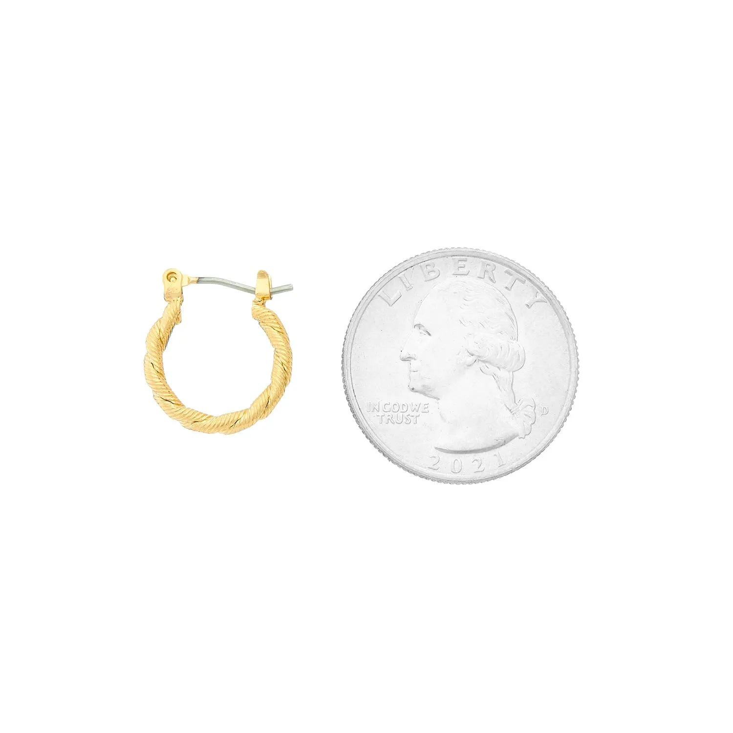 Mini Braided Huggie Earrings