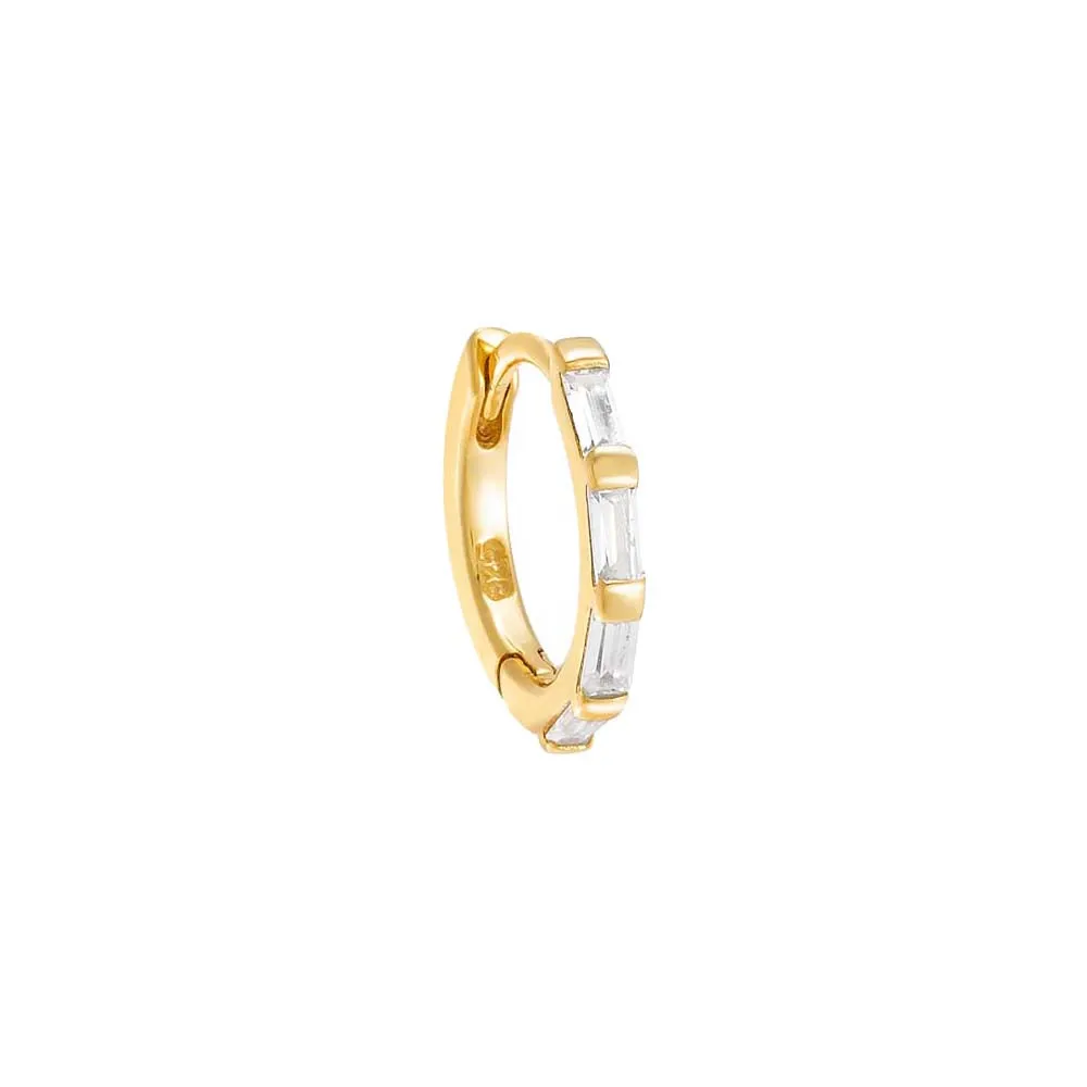 Mini Multi Baguette Huggie Earring