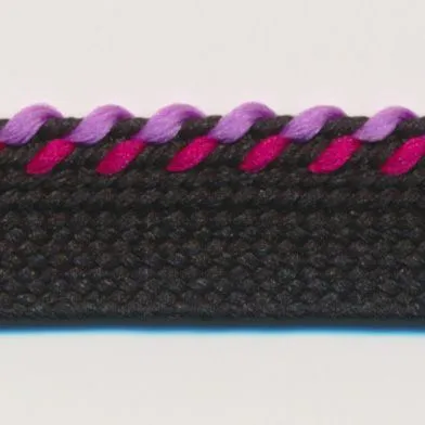 Mix Stitch Piping #14 Black & Magenta & Lavender