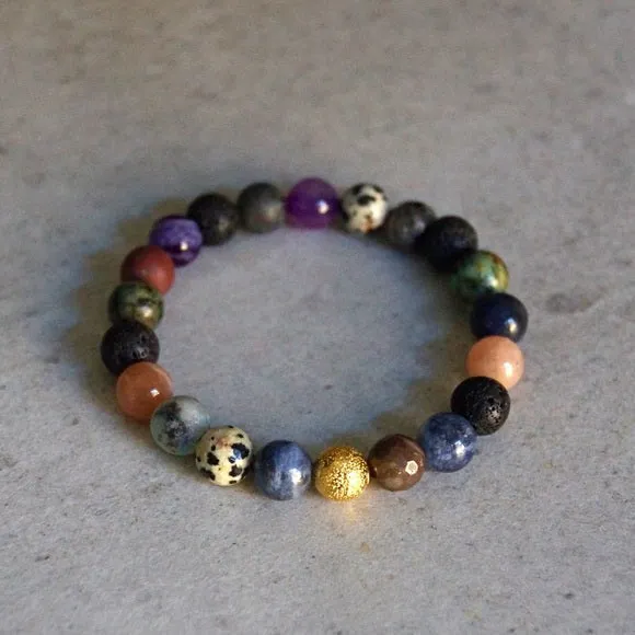 MIXED GEMSTONE DIFFUSER BRACELETS