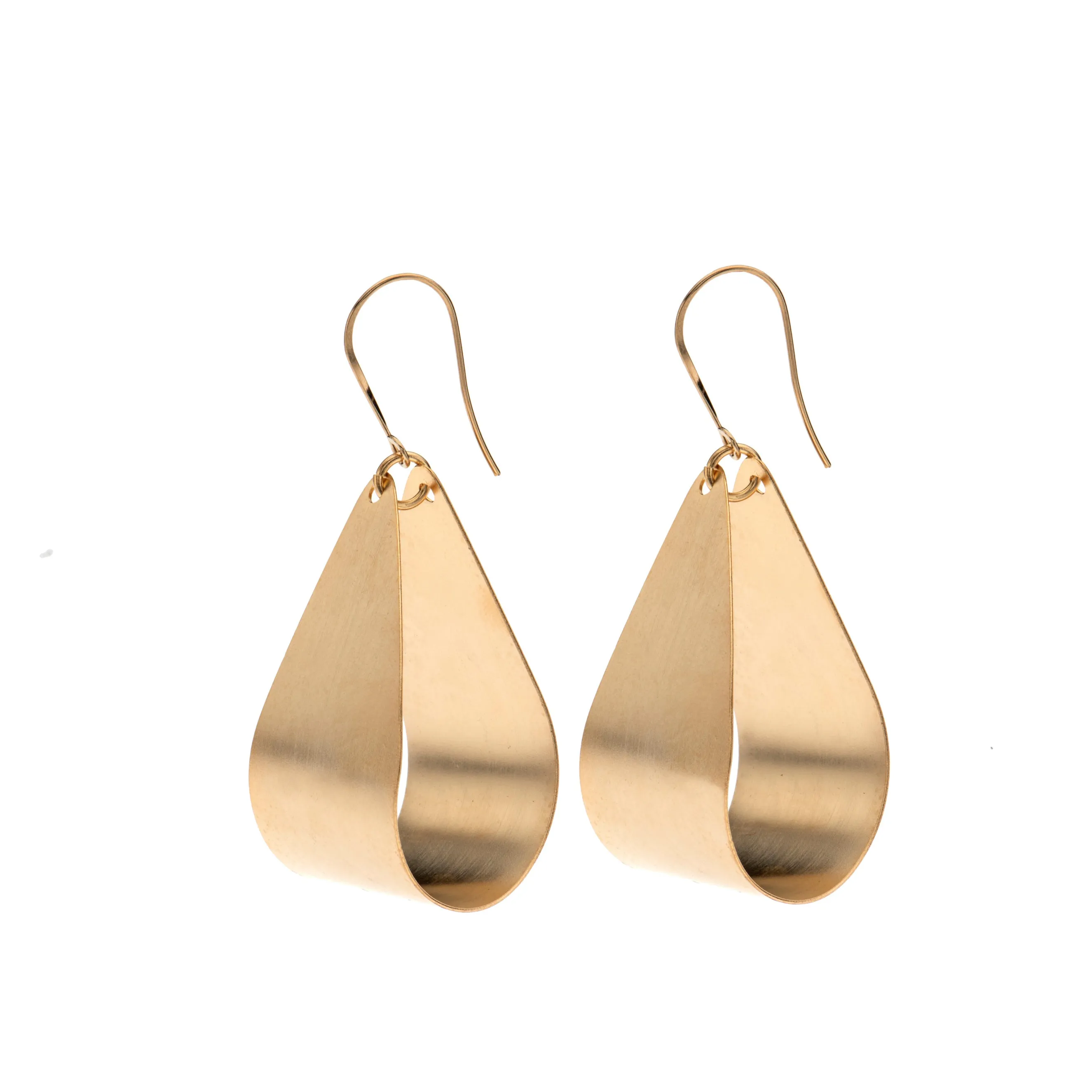 Morgan - Golden heart statement necklace & earrings