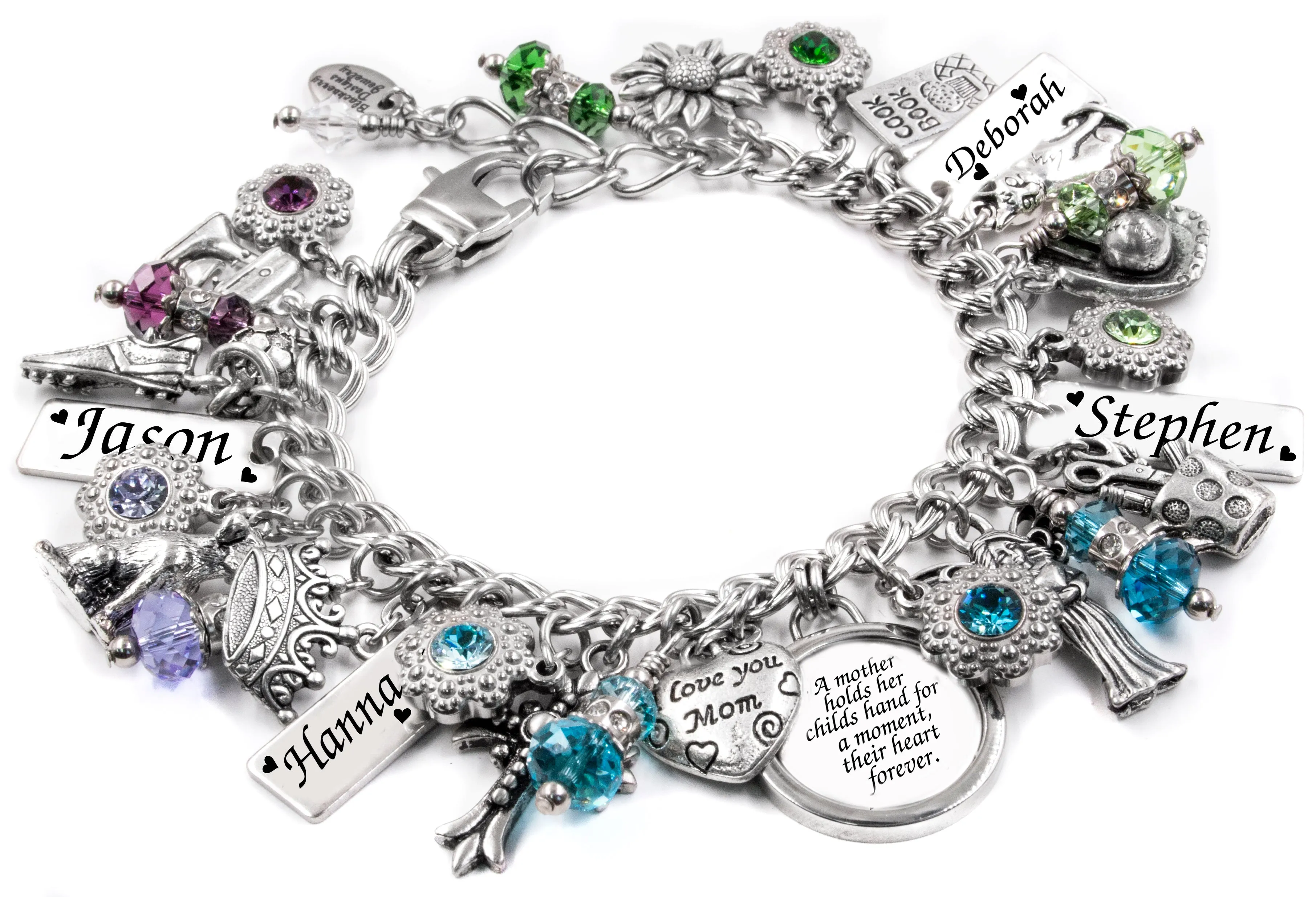 Mothers Personalized Bracelet with Children's Names