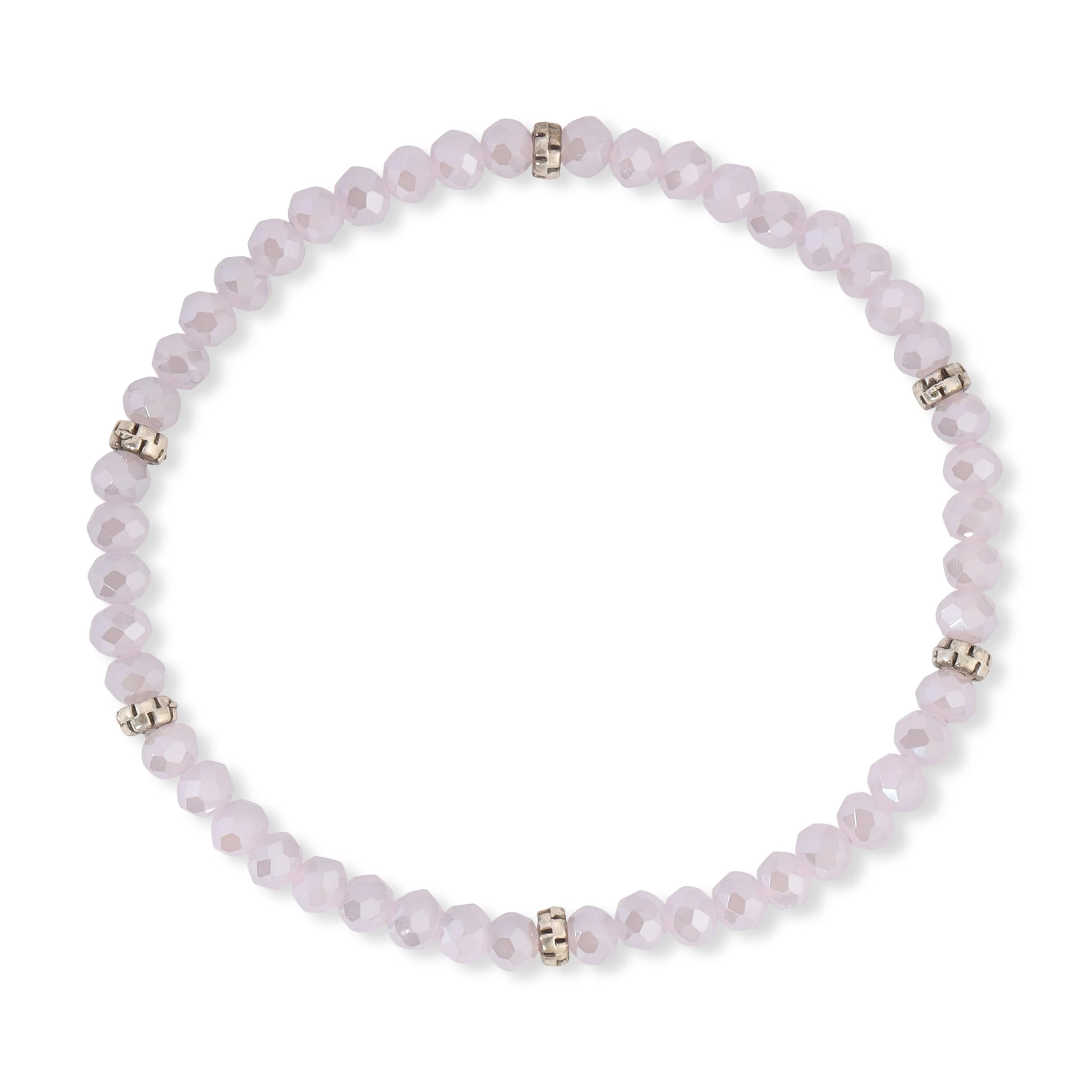 My FUN Colors Mini Crystal Bracelet Periwinkle / Silver Accent