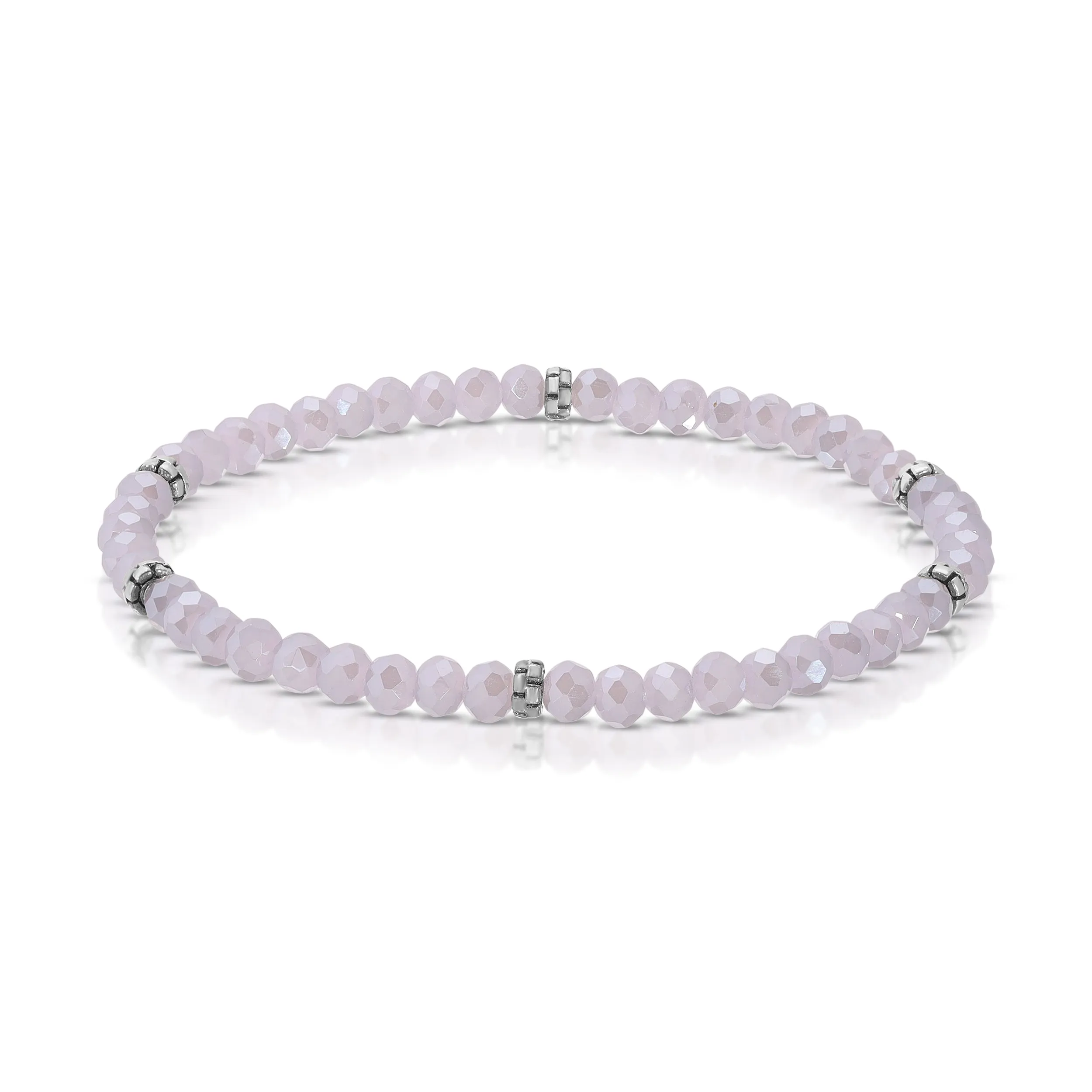 My FUN Colors Mini Crystal Bracelet Periwinkle / Silver Accent