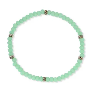 My FUN Colors Mini Crystal Bracelet Sea Mist Crystal / Silver Accent