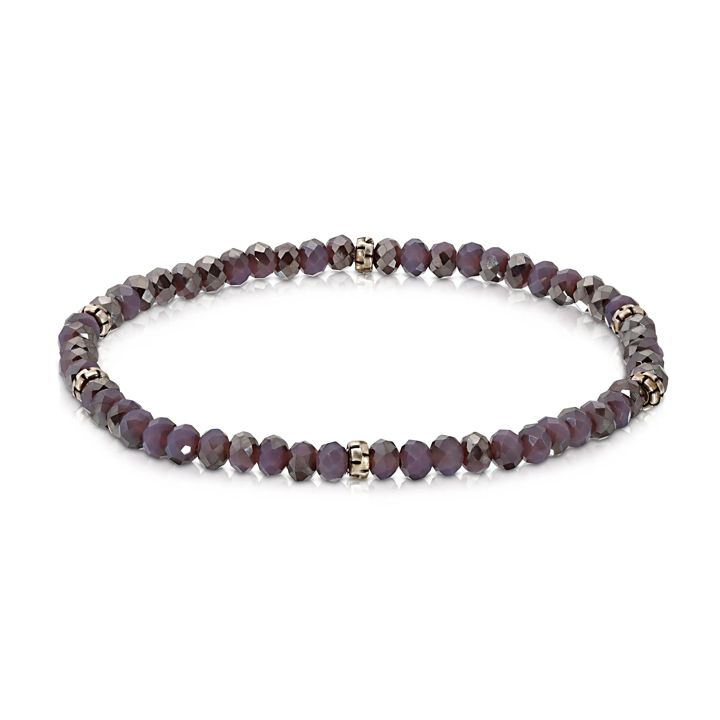 My FUN Colors Mini Crystal Bracelet Twilight Lavender / Silver Accent