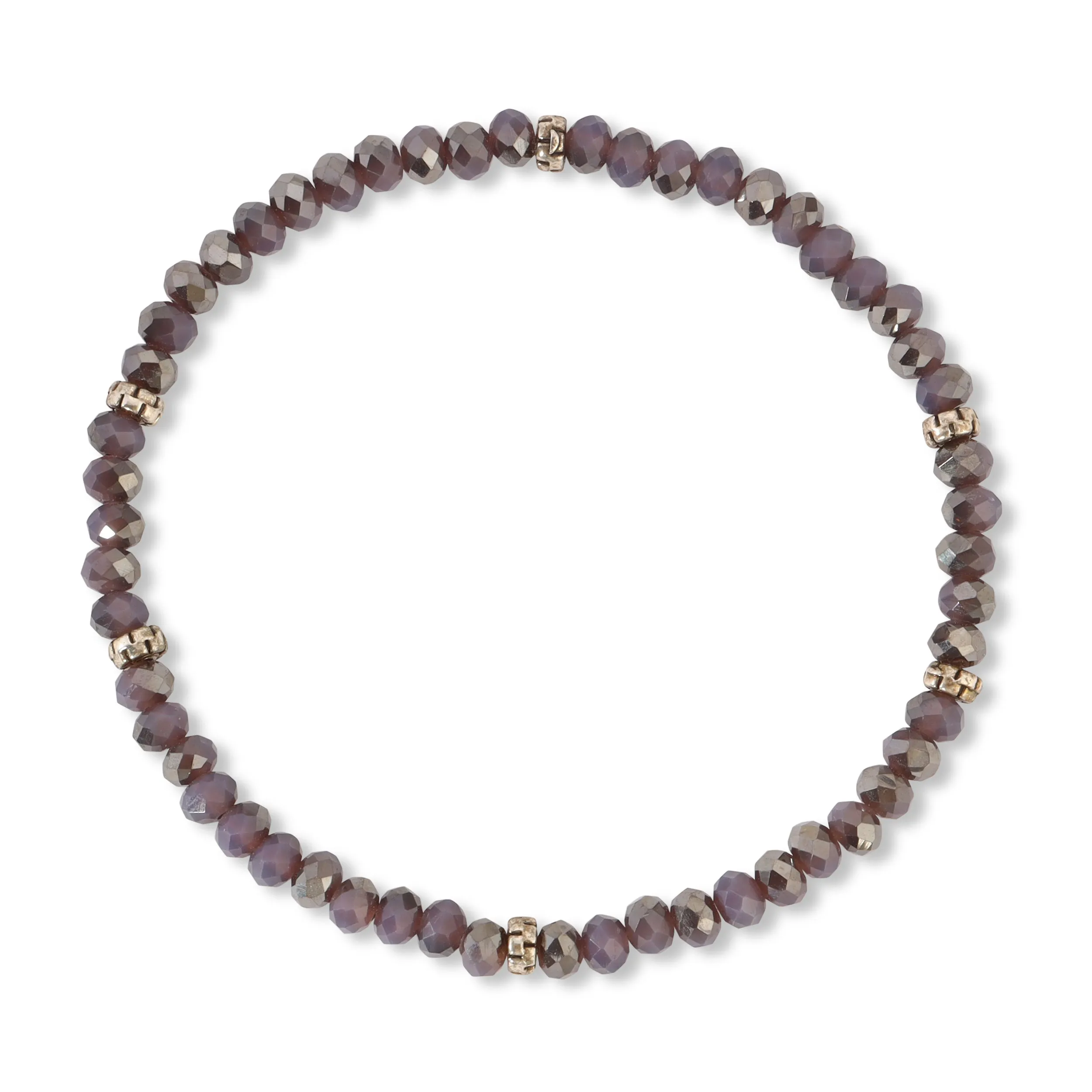 My FUN Colors Mini Crystal Bracelet Twilight Lavender / Silver Accent