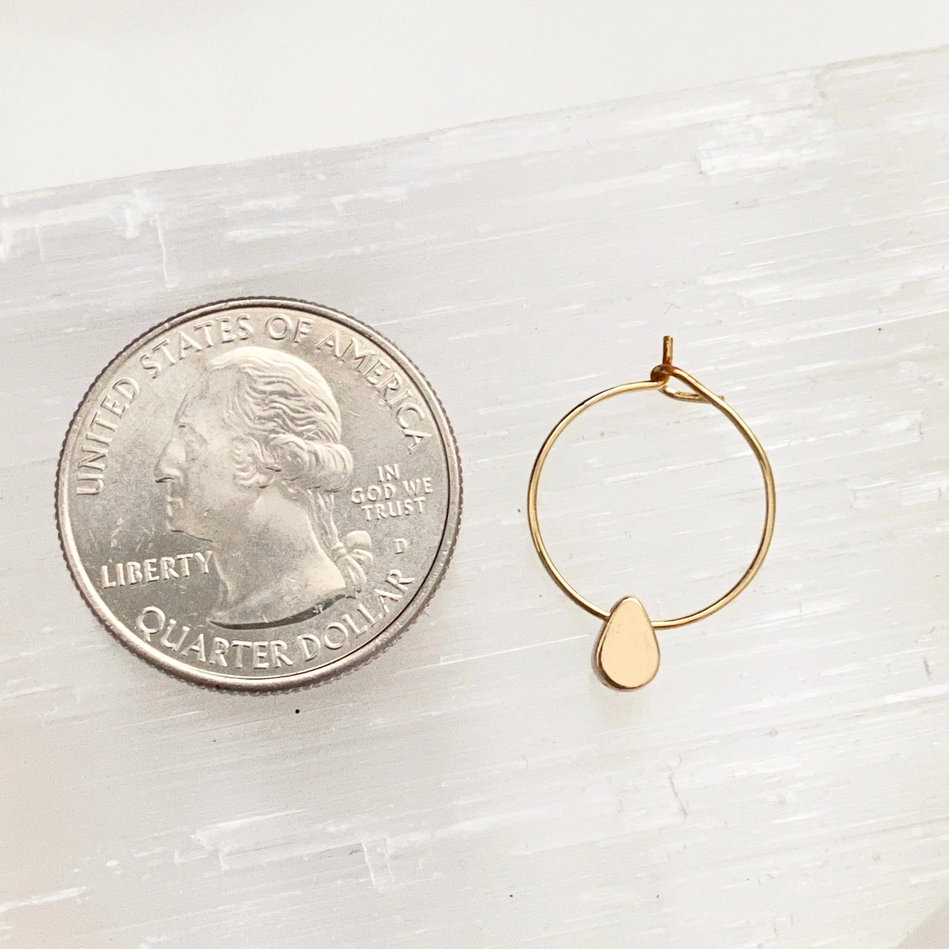 Natalia Teardrop Mini Hoops