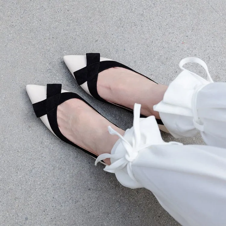 New Korean style ladies single shoes high heels low heels