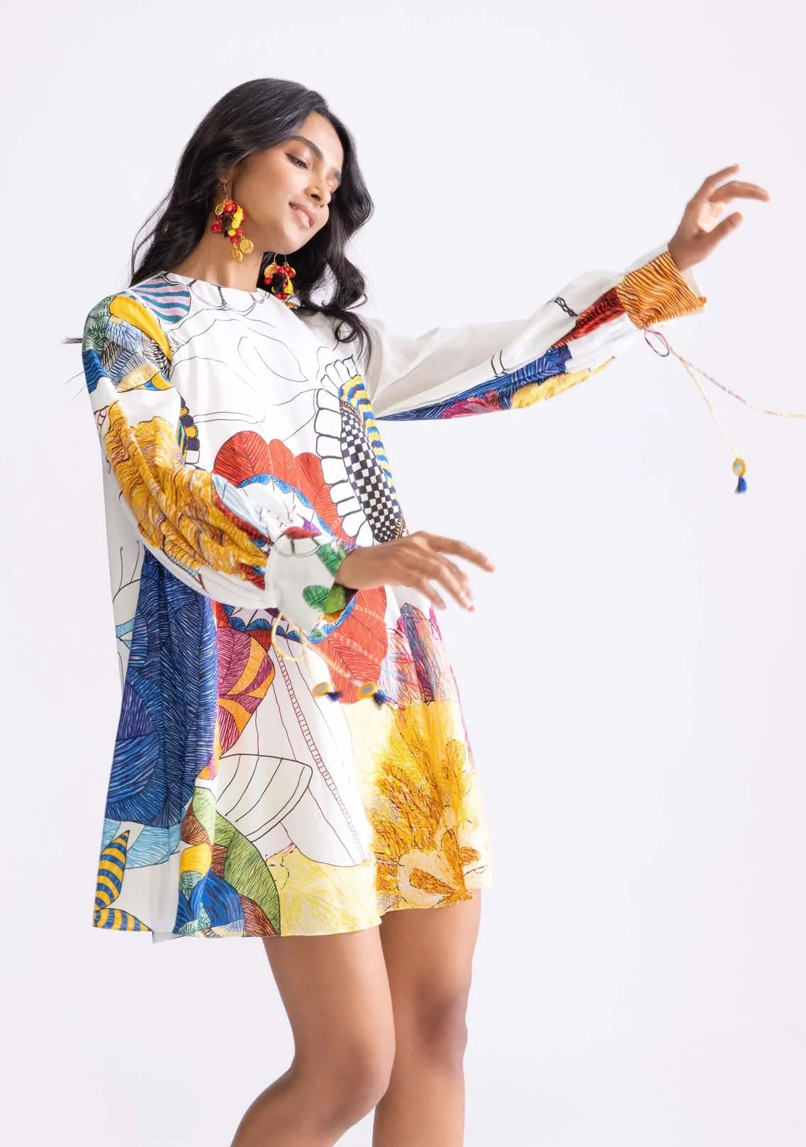 Nova ivory shift dress