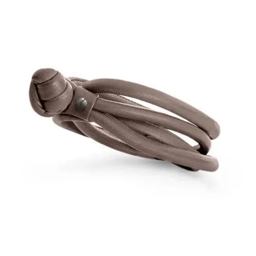Ole Lynggaard Leather Bracelet Cafe' Latte for Sweet Drops