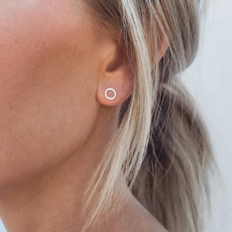 Open Circle Earrings