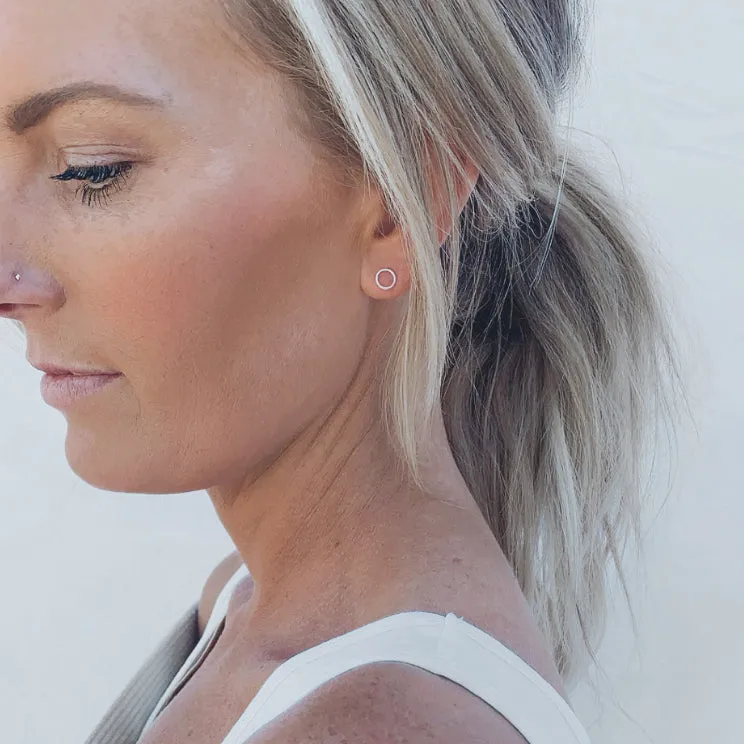 Open Circle Earrings