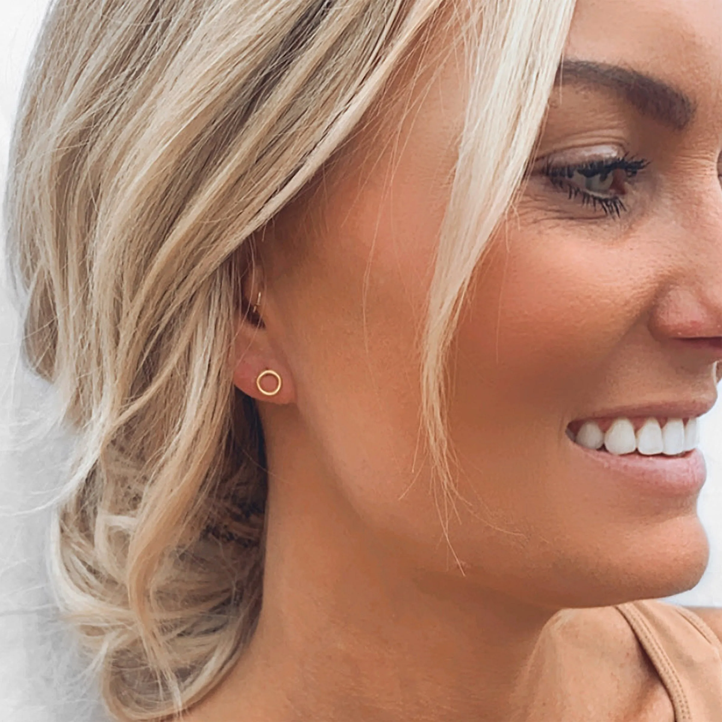 Open Circle Earrings