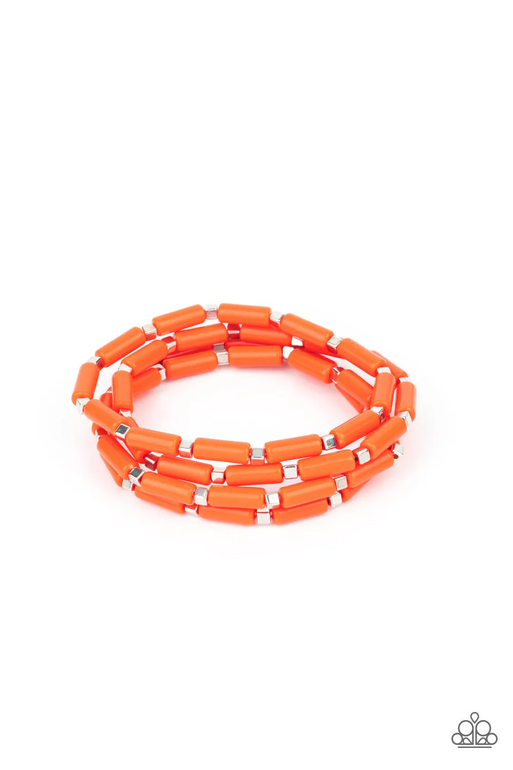 Paparazzi Radiantly Retro - Orange Bracelets