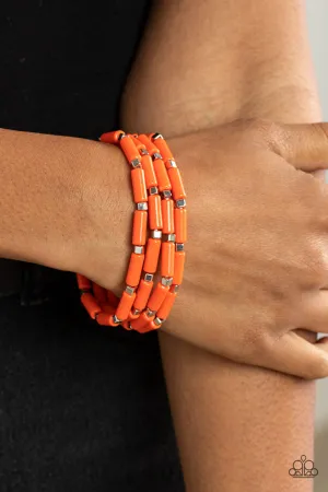 Paparazzi Radiantly Retro - Orange Bracelets