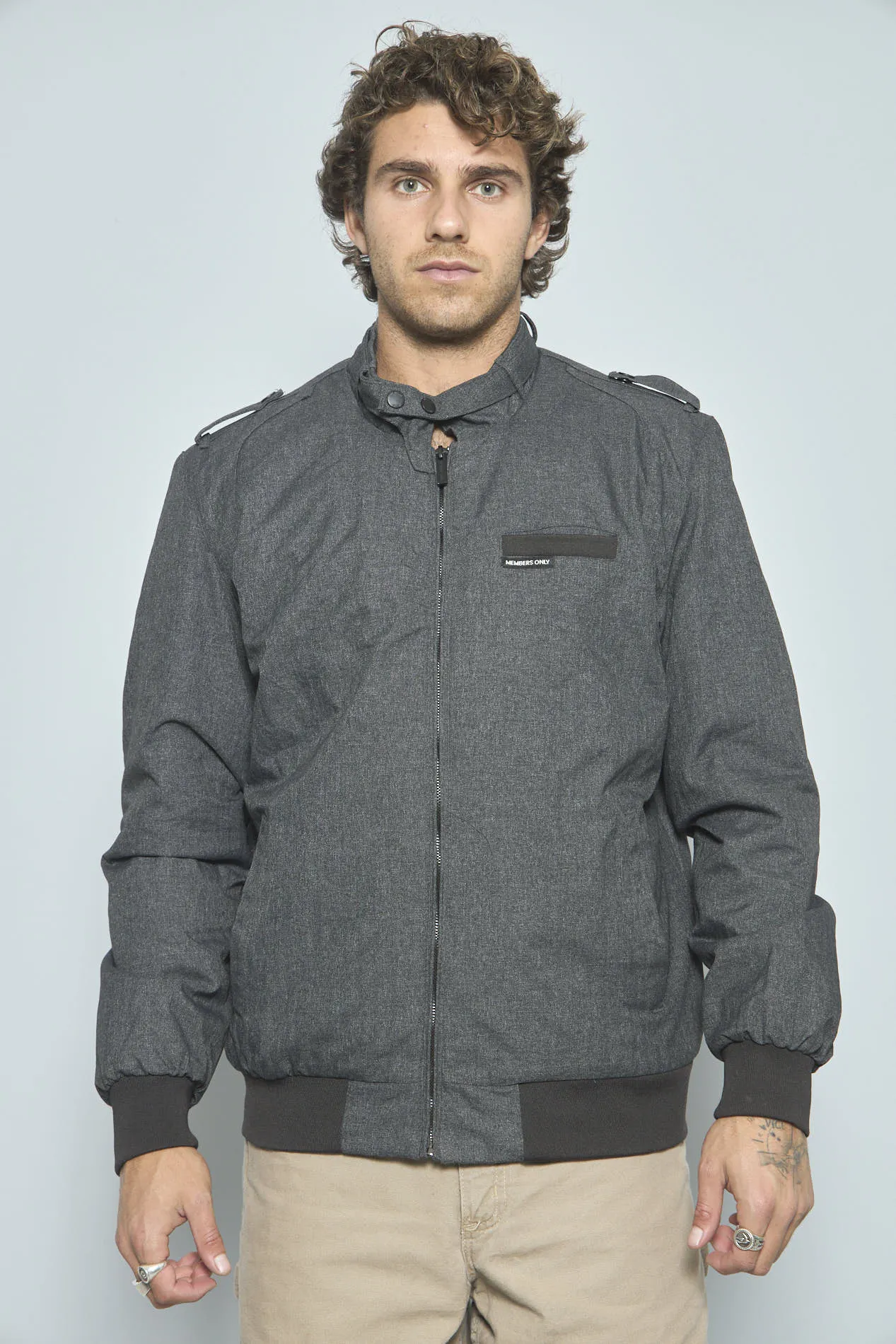 Parka Gris Members Only Talla M