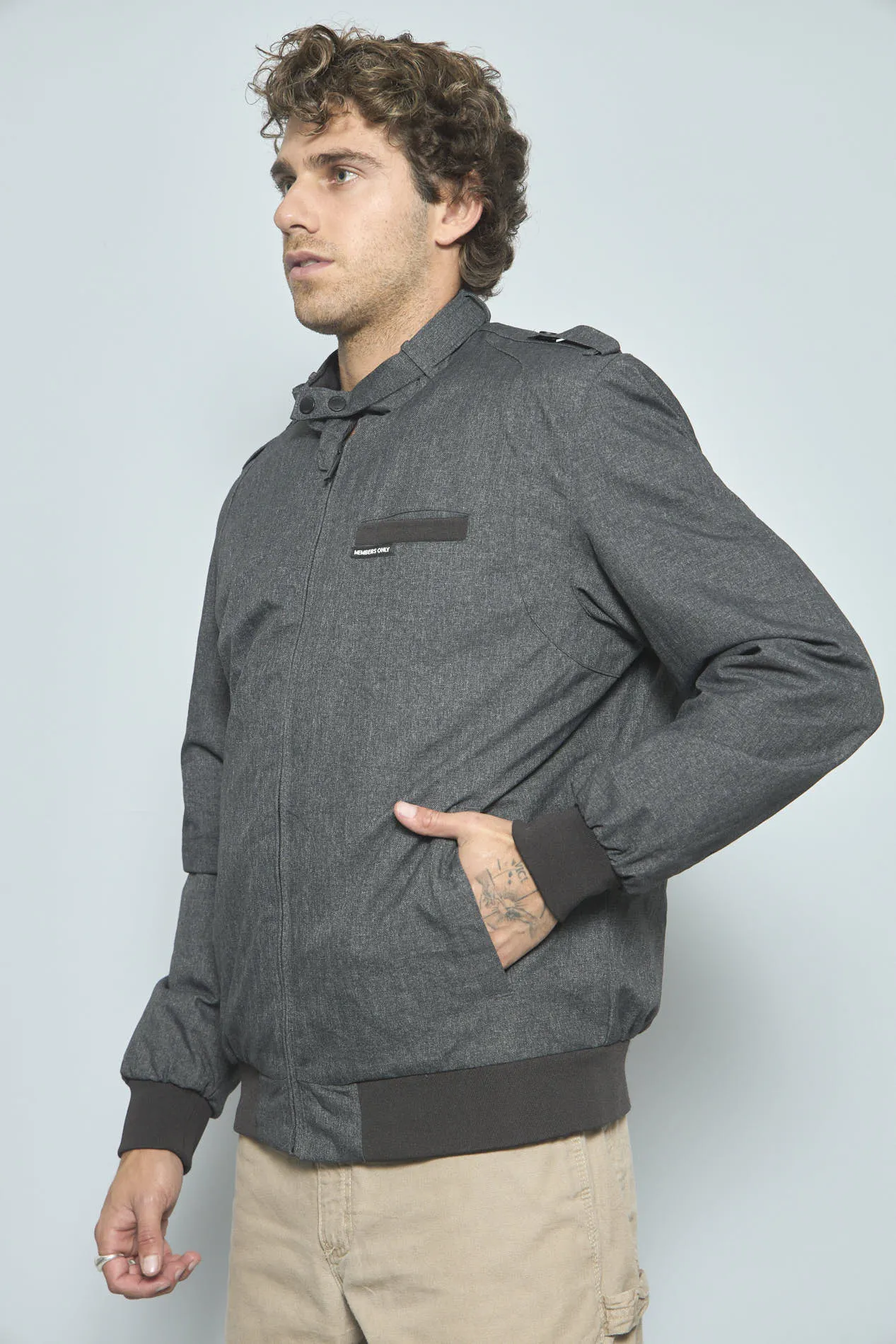 Parka Gris Members Only Talla M