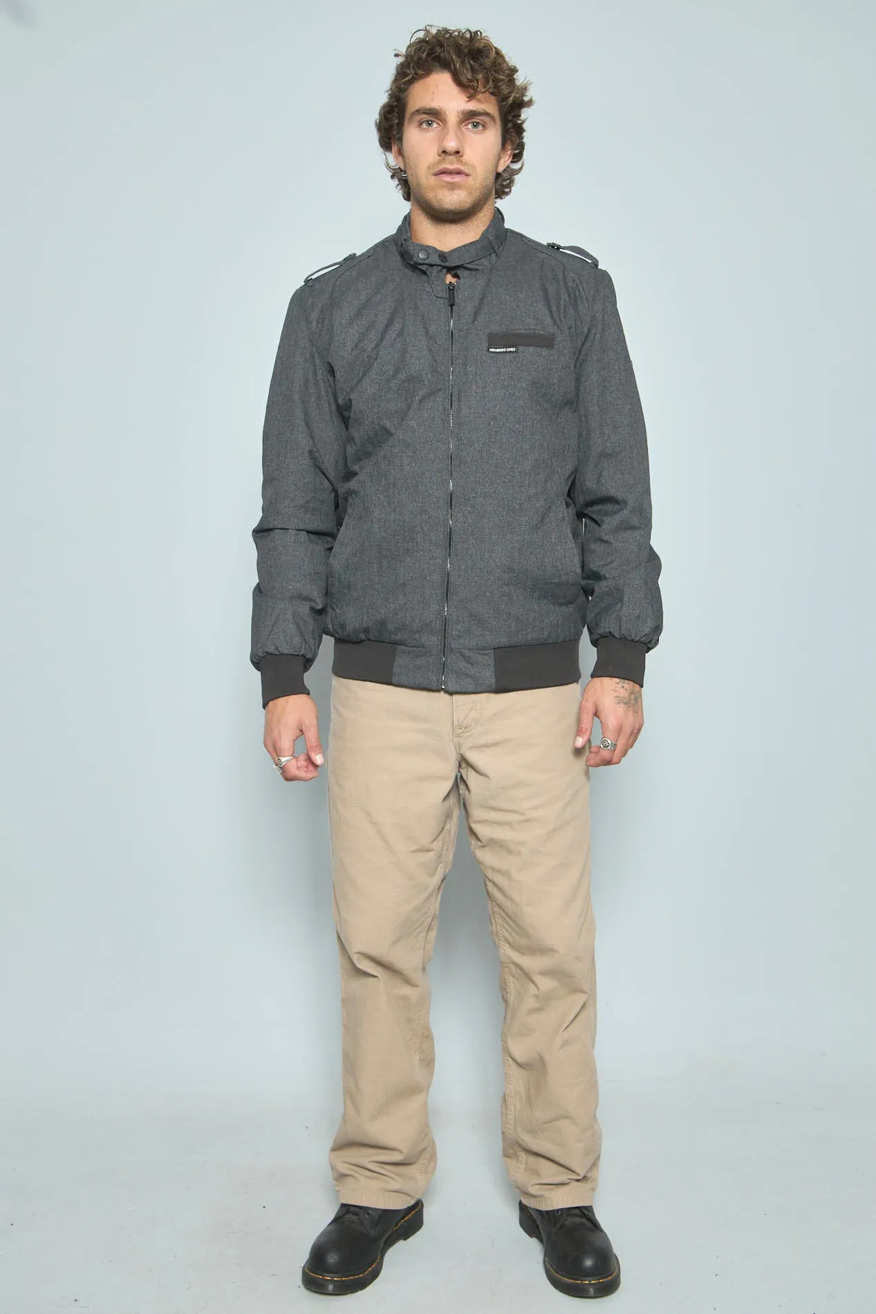 Parka Gris Members Only Talla M