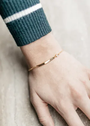 Personalized bar bracelet