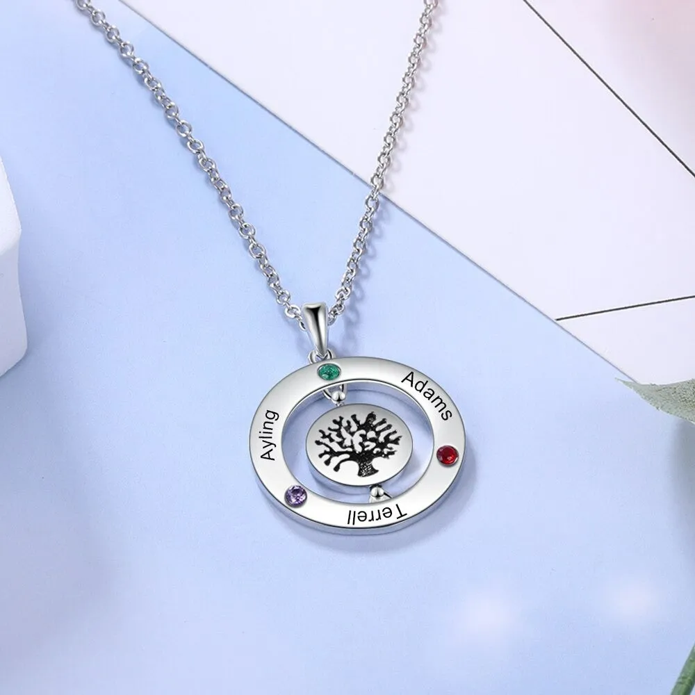 Personalized Family Tree Pendant