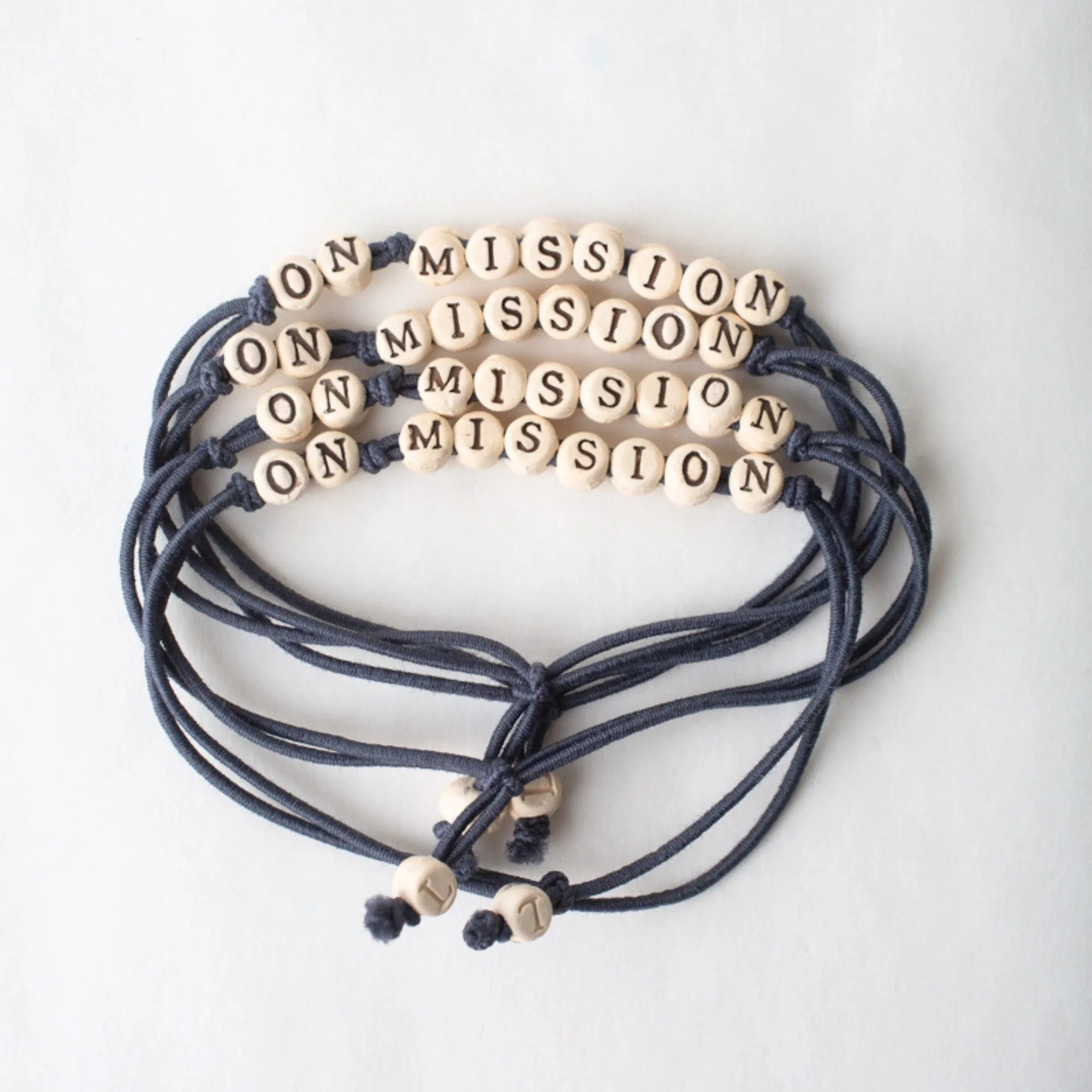 Personalized Friendship Bracelets on Elastic Band