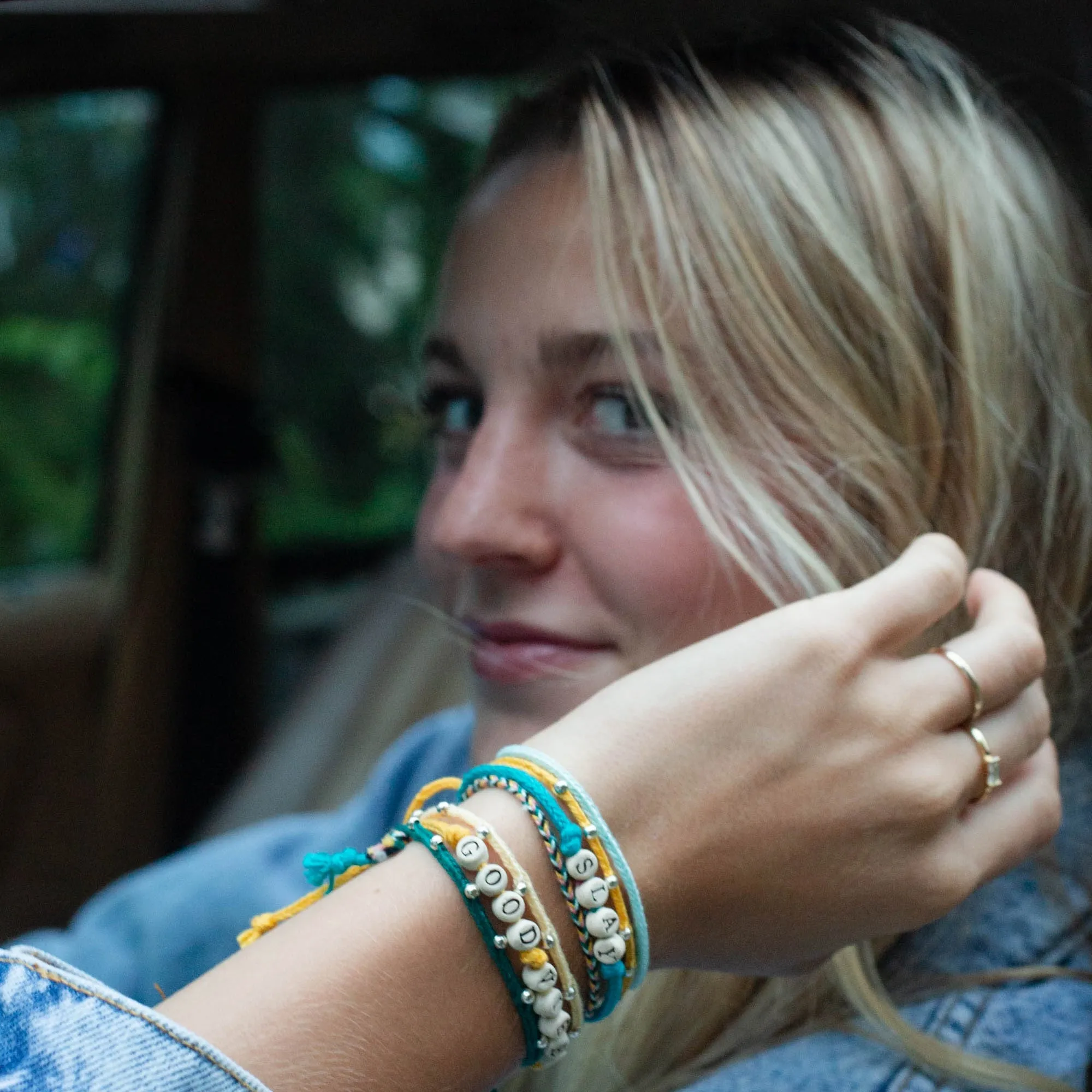 Personalized Friendship Bracelets on Woven Cord