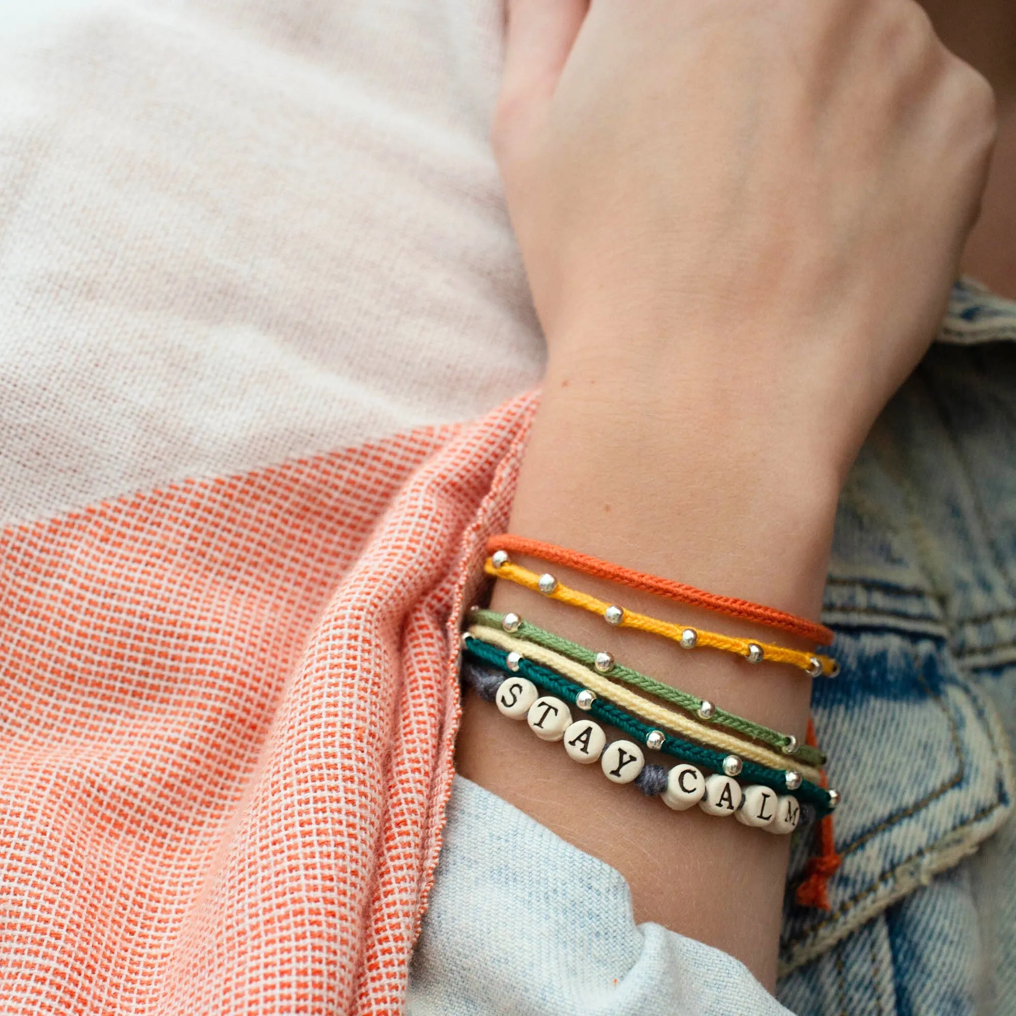 Personalized Friendship Bracelets on Woven Cord