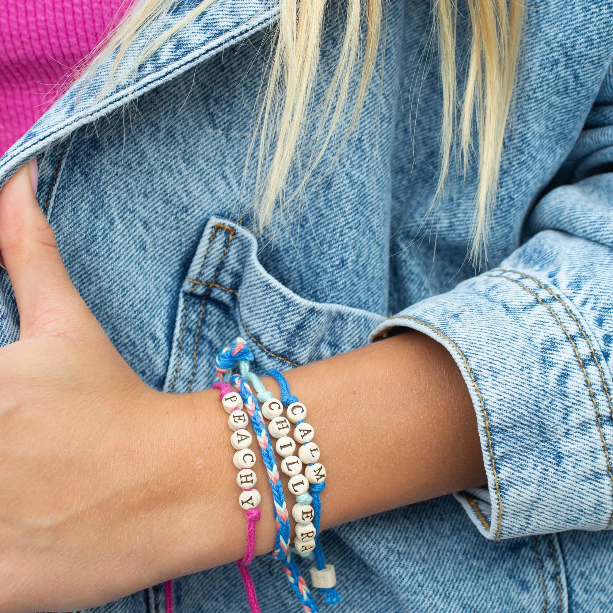 Personalized Friendship Bracelets on Woven Cord