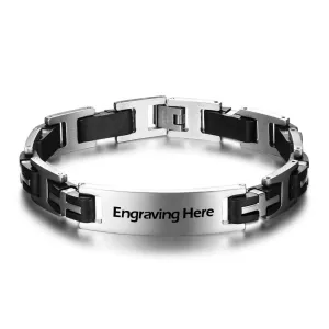 Personalized Stainless Steel Bracelets Fashion Men Jewelry Male Bracelets Bangles Classic Biker Chain Design