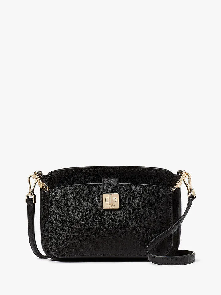 Phoebe Refined Grain Leather Turnlock Crossbody Duo