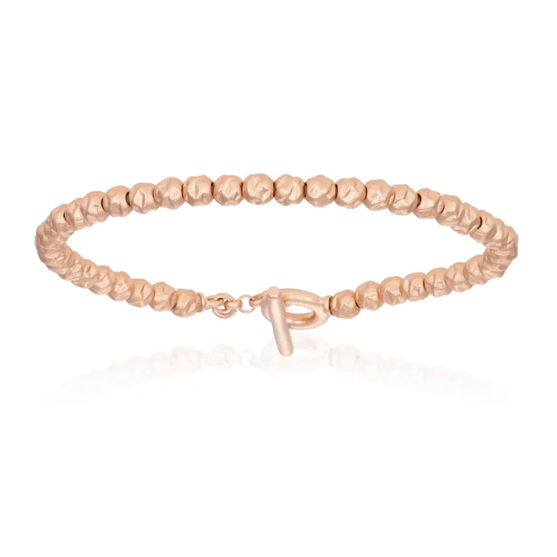 Pink Gold and Red Wine Bracelets Gift Idea for her