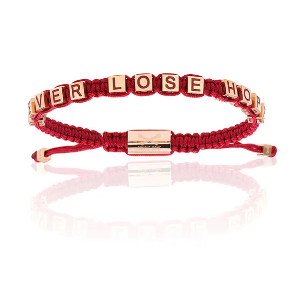 Pink Gold and Red Wine Bracelets Gift Idea for her