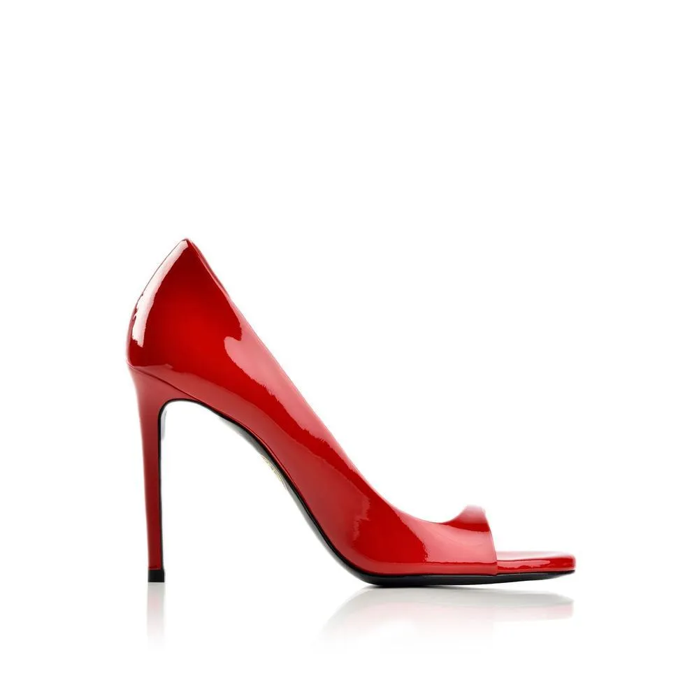 Plaisir 100 Mm Red Patent Leather
