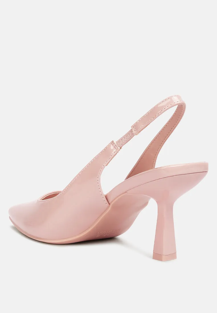 Pointed Toe Kitten Heel Sandals