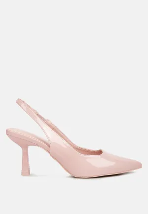 Pointed Toe Kitten Heel Sandals