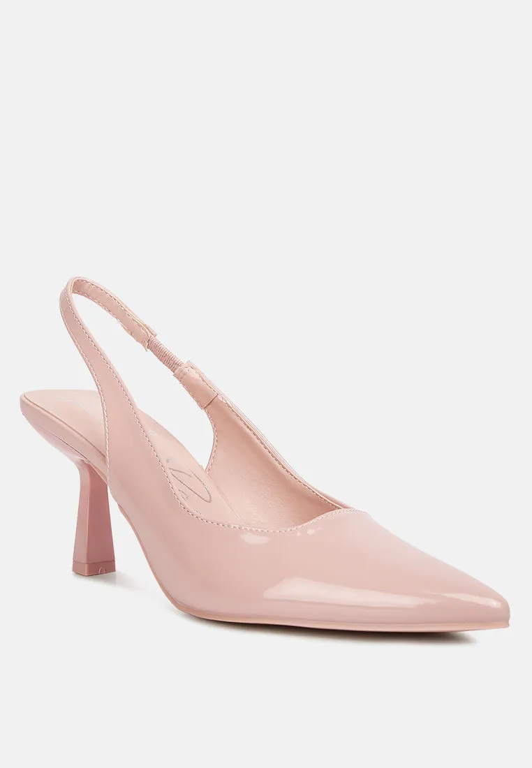 Pointed Toe Kitten Heel Sandals