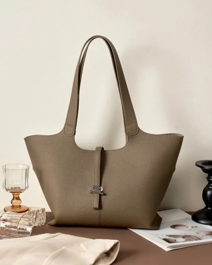 Professional Elegance Leather Laptop Tote