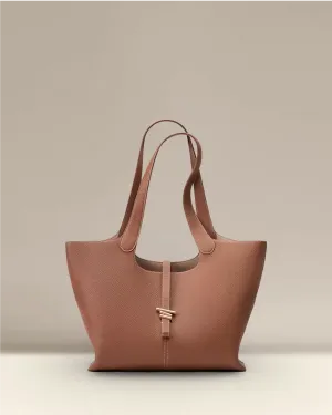Professional Elegance Leather Laptop Tote
