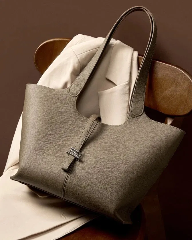 Professional Elegance Leather Laptop Tote