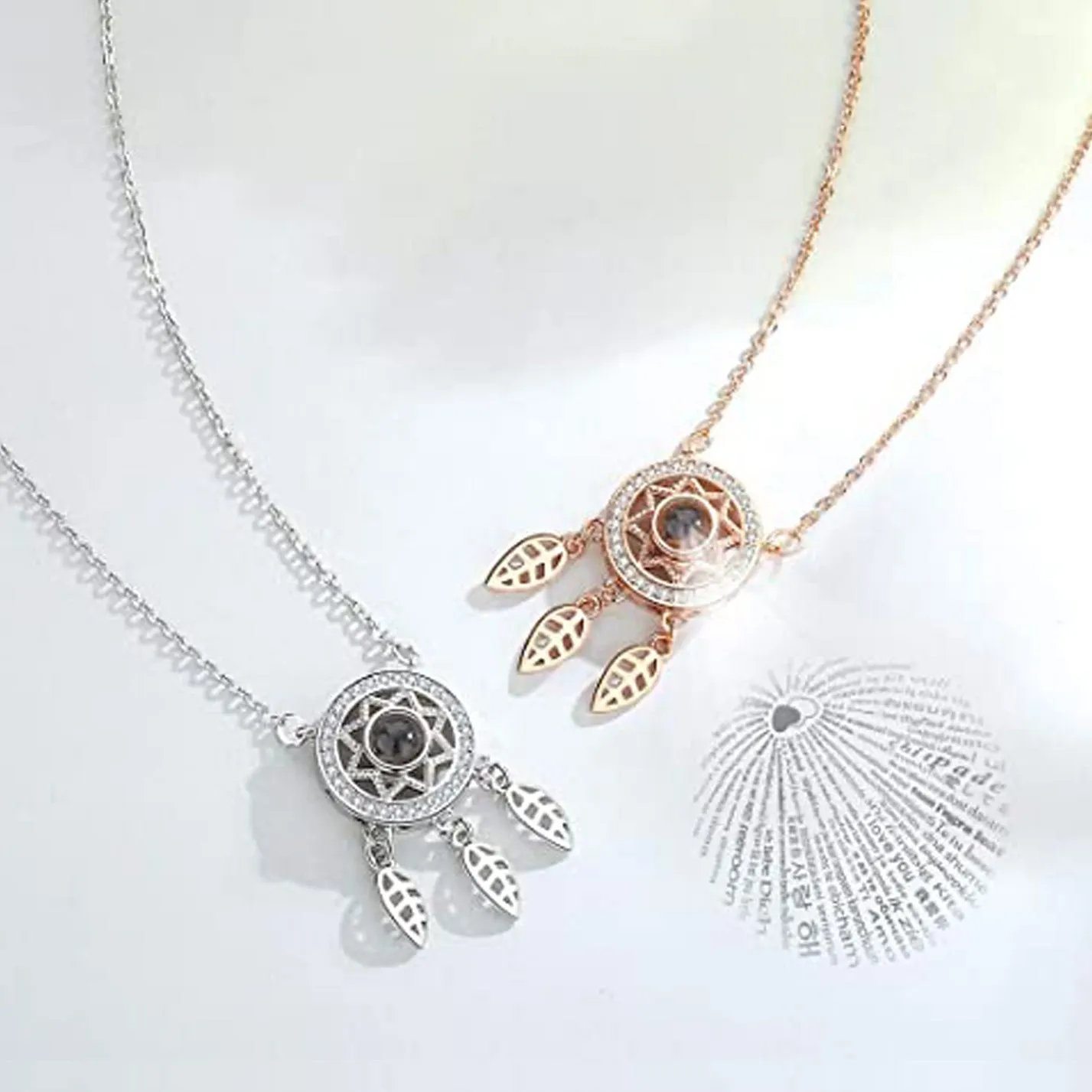 Projection Photo Customed Wind Chimes Necklaces