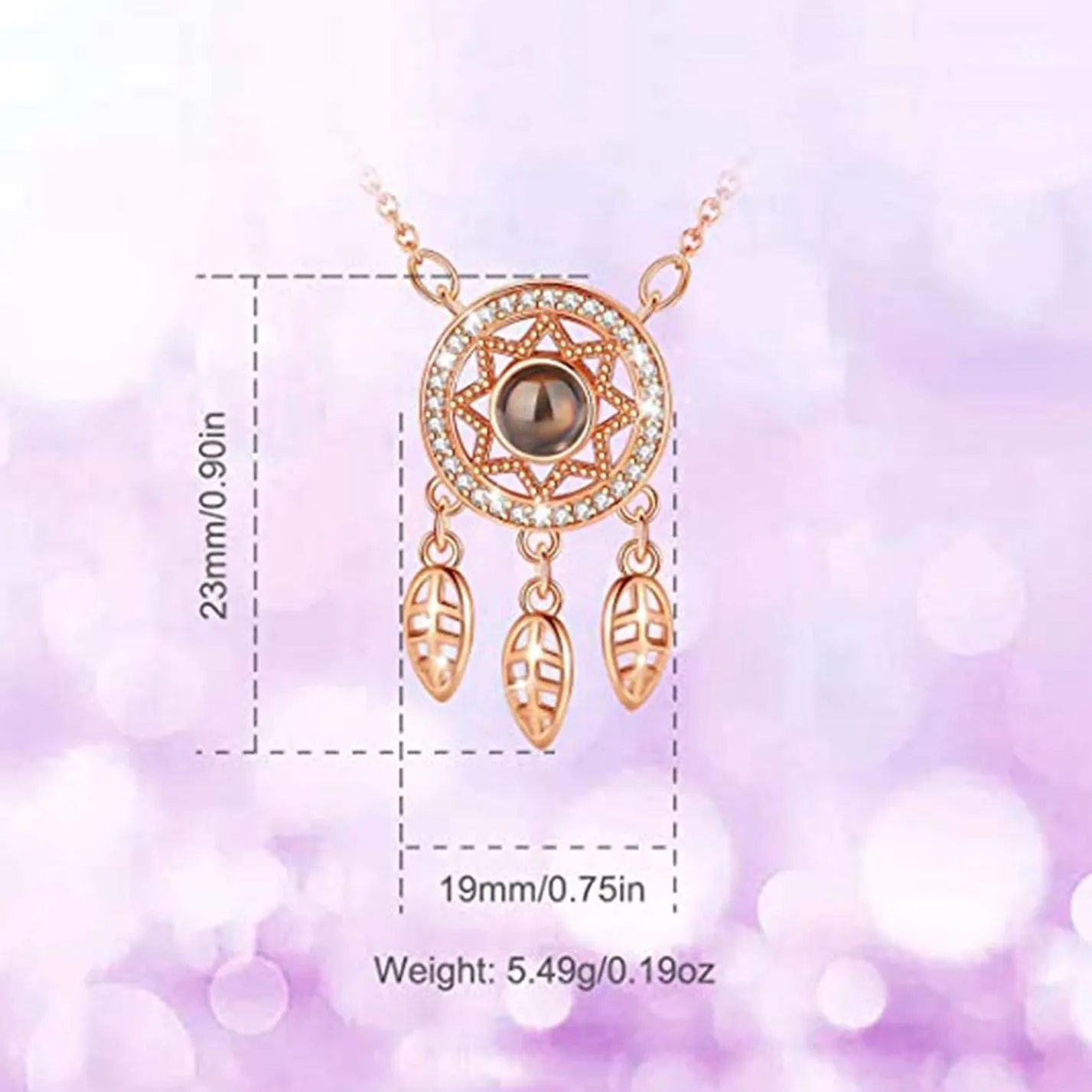 Projection Photo Customed Wind Chimes Necklaces